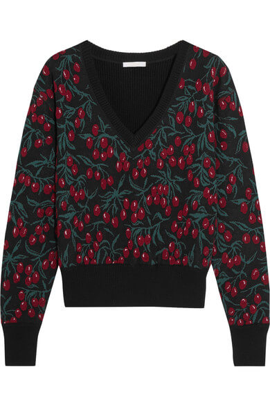 CHLOÉ Wool-blend jacquard sweater