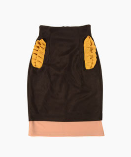 NAIFE Frill pocket skirt