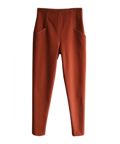 AULA STRETCH SATIN SLIM PANTS
