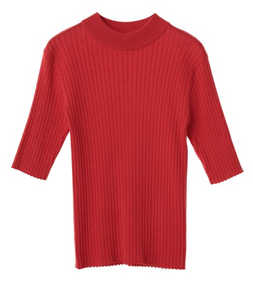 CLANE TIGHT HI NECK KNIT TOPS