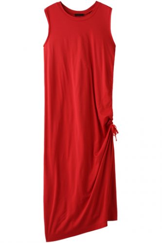 AULA SIDE STRING LONG DRESS