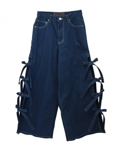 Honey mi Honey sideribbon denim pants